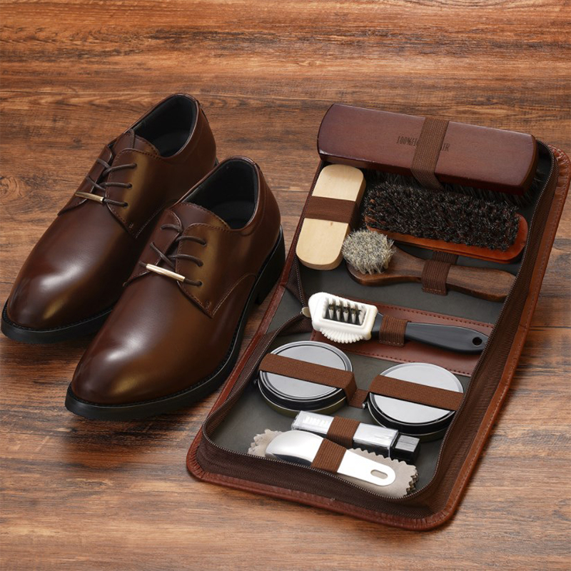 HorseHair Shoe Brush Set Leath - Sneaker Care Kit 评论和价格