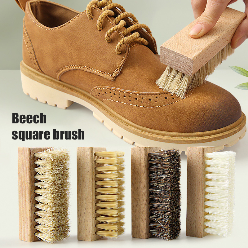 1PC Pig Bristles Shoe Brush Fo - Sneaker Care Kit 评论和价格