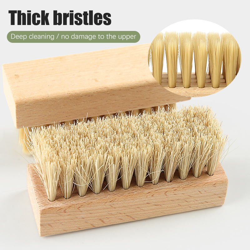1PC Pig Bristles Shoe Brush Fo - Sneaker Care Kit 评论和价格