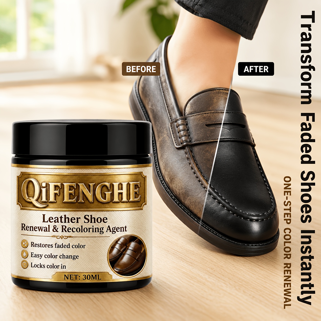 Leather Shoe Renewal Recolorin - Shoe Polish Cream 评论和价格