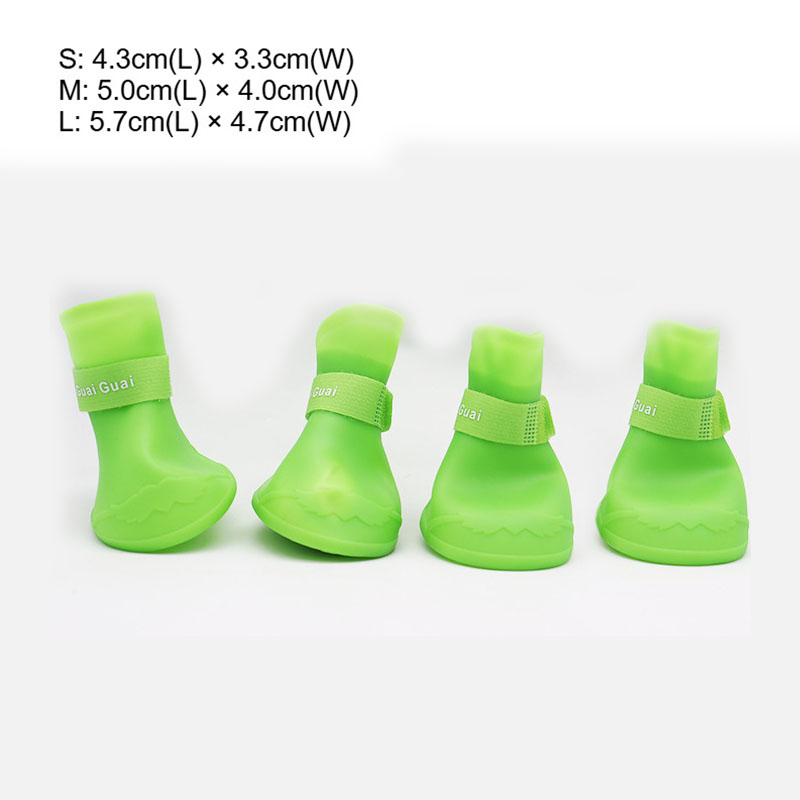 4pc Waterproof Silicone Dog Ra - Shoe Polish Cream 评论和价格